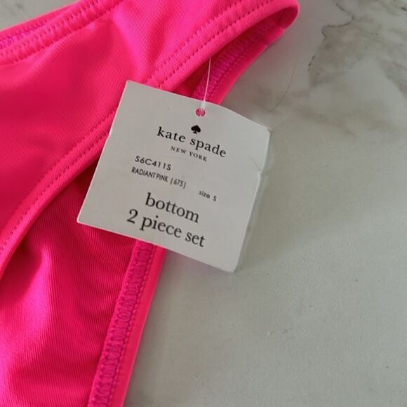 KATE SPADE Underwire Contrast NWT
Trim Bikini Swimsuit  Radiant
Pink Orange - Picture 7 of 10